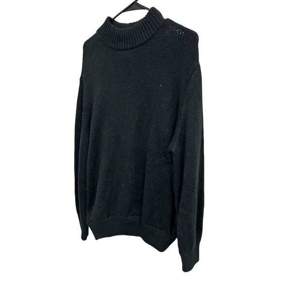 Aerie NEW Womens Black Long Sleeve Turtleneck Sweater Sz Medium - Picture 3 of 8
